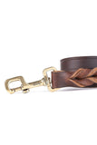 My Family Ascot Brown Leather Dog Leash