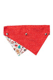 FuzzYard Tinsel Time Holiday Bandana Collar set