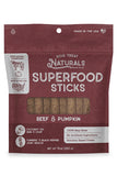 Dog Treats Natural Beef and Pumpkin Superfood Sticks Dog Treats