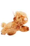 Fluff and Tuff Shaggy Cow Plush Dog Toy