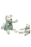 Hugglehounds Holiday Tundra Polar Bear Knottie Dog Toy