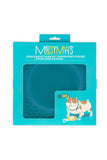 Messy Mutts Silicone Blue Therapeutic Licking Bowl Mat