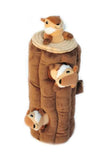 Zippy Paws Burrow Log with Chipmunks Dog Toy